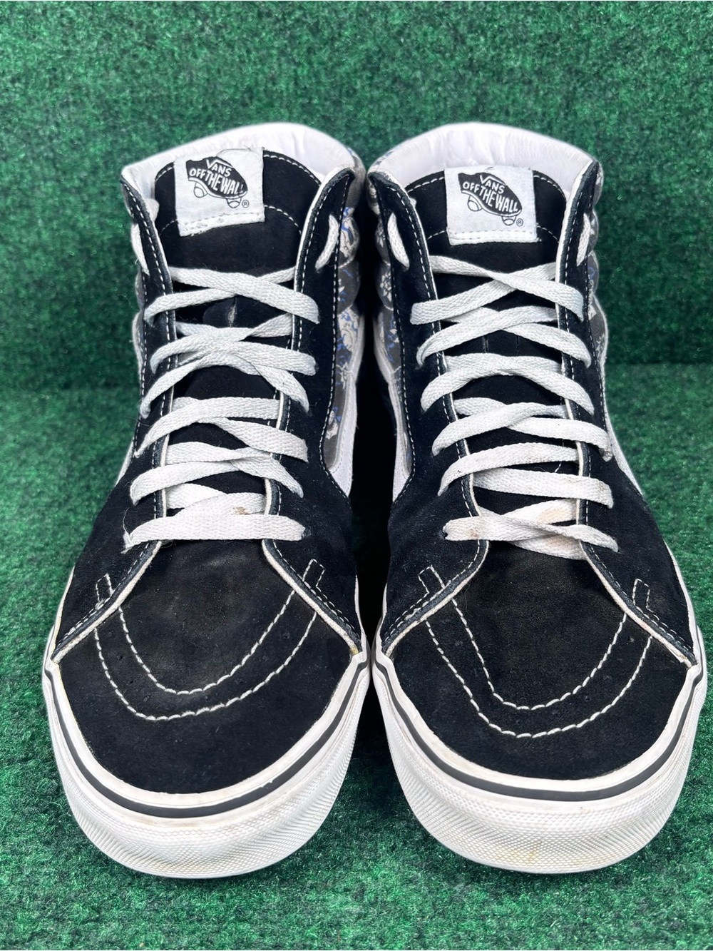 VANS Sk8-Hi Flash Skulls Black White High Top Men's Sneakers US 10.5 - Picture 2 of 6